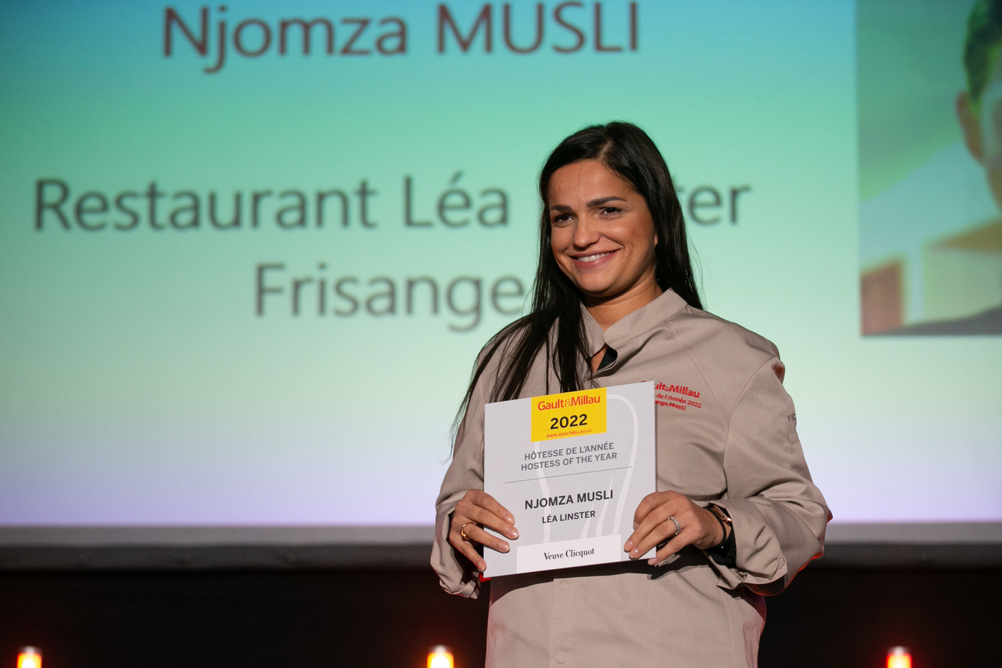 Njomza Musli (restaurant Léa Linster), Hôtesse de l’année  (Photo: Guy Wolff/Maison Moderne)
