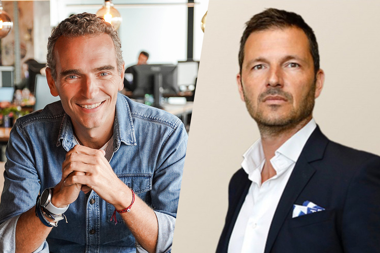 Alexandre Mars (à gauche) est le fondateur et CEO d’Epic Foundation, de Blisce et d’Infinite; Pascal Rapallino (à droite) est président de l’Association luxembourgeoise des Family Offices et associé gérant de Verona Multi Family Office.  (Photos: Héloïse Morel; Vérone. Montage: Maison Moderne)