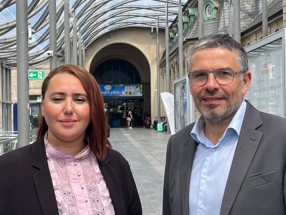 Souad Laafou, senior property manager, and Thierry Dessauger, team manager. Photo: CFL-Immo