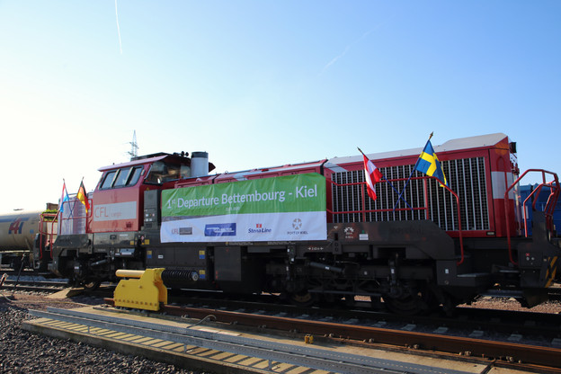 Depuis le 21 janvier, Bettembourg est reliée au port allemand de Kiel par une liaison ferroviaire. (Photo: CFL Multimodal)