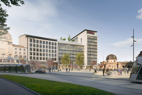After construction works, the place de la Gare will be a real plaza. Photo: CFL