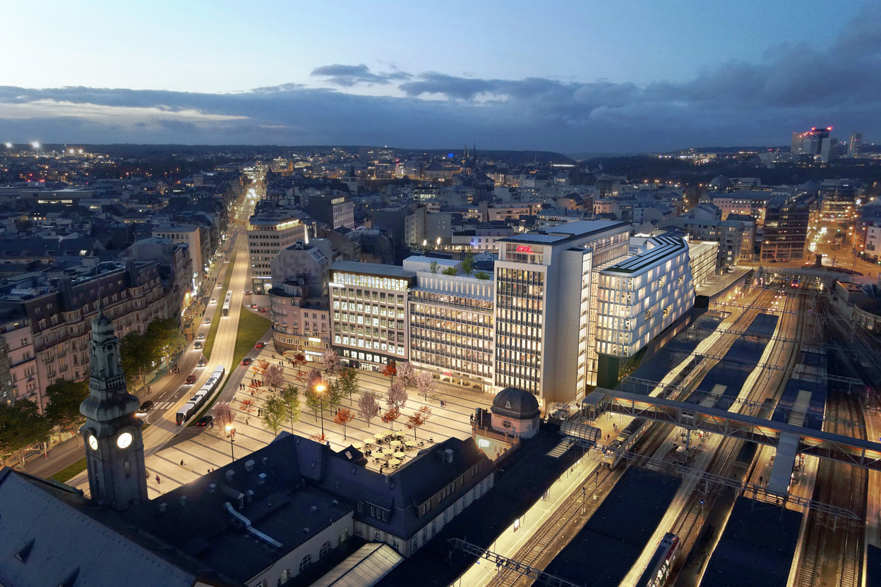 Work on the new headquarters for Luxembourg’s national railway, the CFL, will start early next year and will be completed in 2026. Photo: CFL
