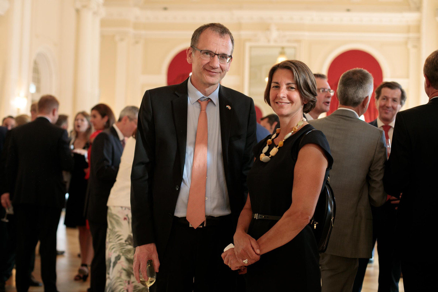 John Marshall (Ambassadeur du Royaume-Uni au Luxembourg) et Tonika Hirdman (Fondation de Luxembourg) (Photo: Matic Zorman)