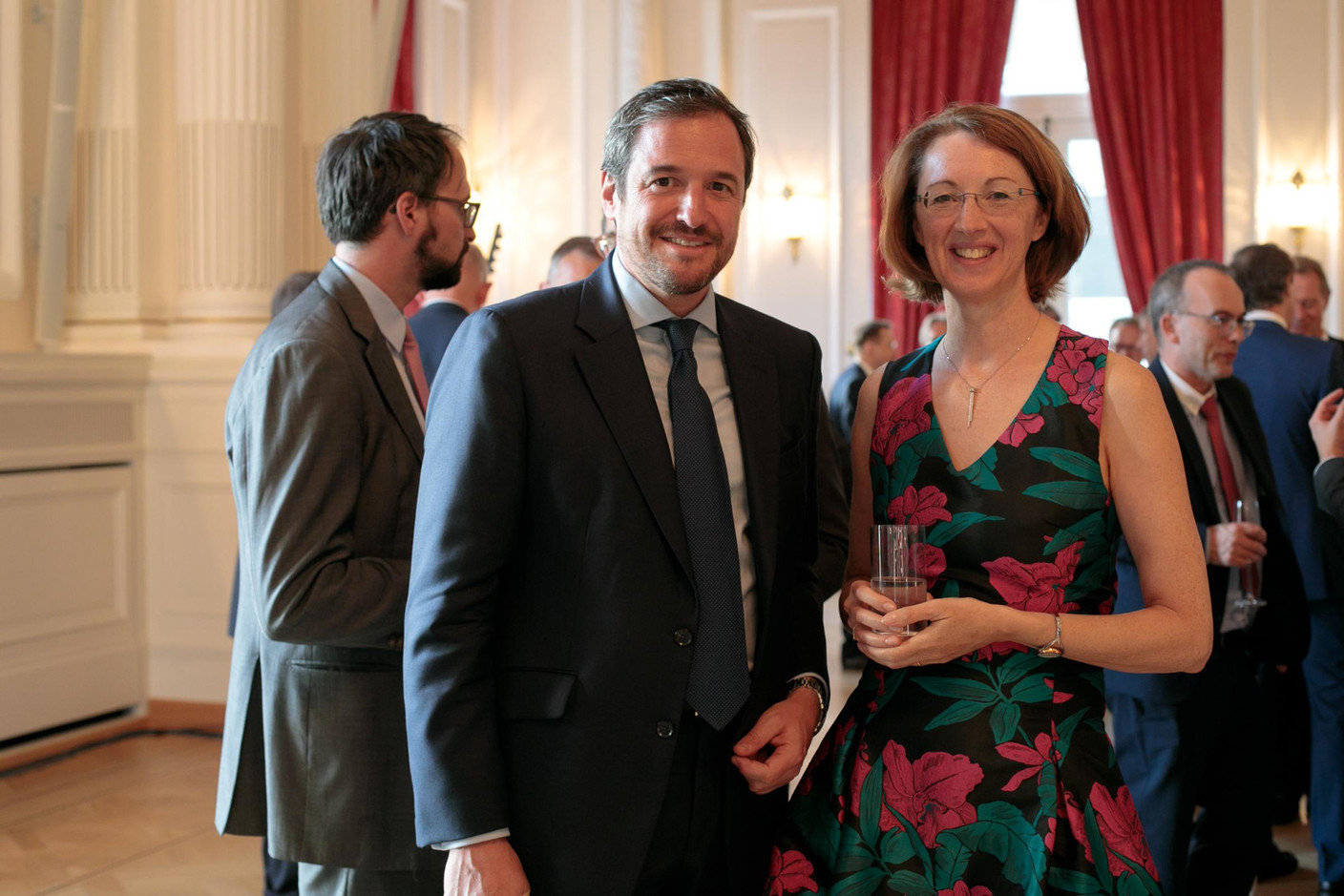 Steve Jacoby (Clifford Chance) et Catherine Bourin (ABBL) (Photo: Matic Zorman)