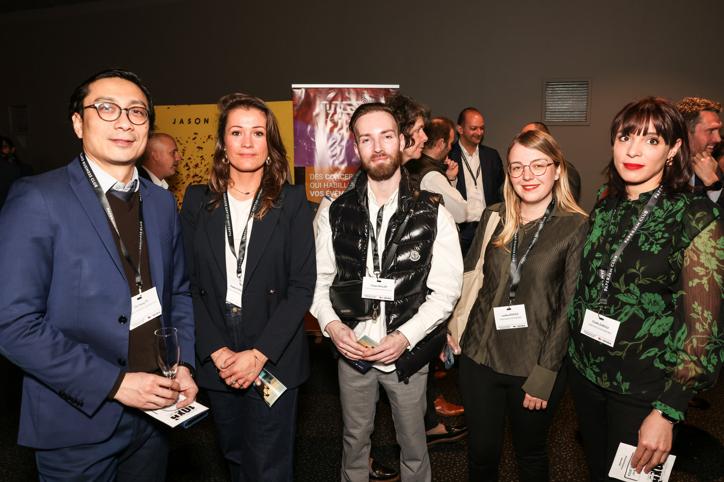 Chi-Hong TY, Sophie Dourlent, Tristan Muller (Datafab Luxembourg [Groupe Alteca]), Loréline Rodius et Chaffa Zaroui (Fidès Executive Partner). (Photos: Marie Russillo/Maison Moderne)
