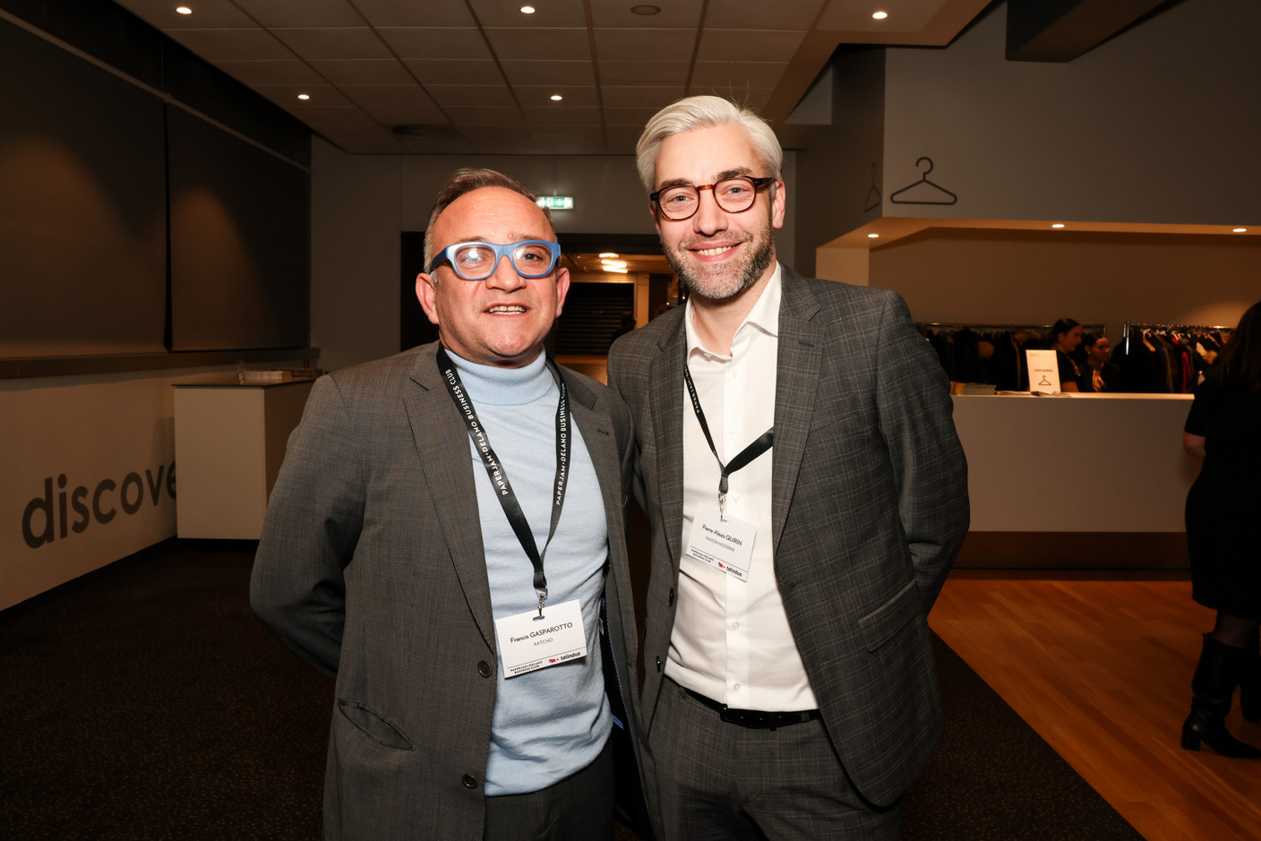 Francis Gasparotto (Katcho) et Pierre-Alexis Quirin (Maison Moderne). (Photos: Marie Russillo/Maison Moderne)