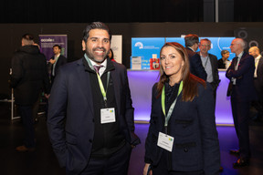 Jin Bains and Tara Newbery, both at Brookfield Oaktree Wealth Solutions, seen attending the Association of the Luxembourg Fund Industry’s Private Asset Conference, 28 November 2023. Photo: Romain Gamba/Maison Moderne