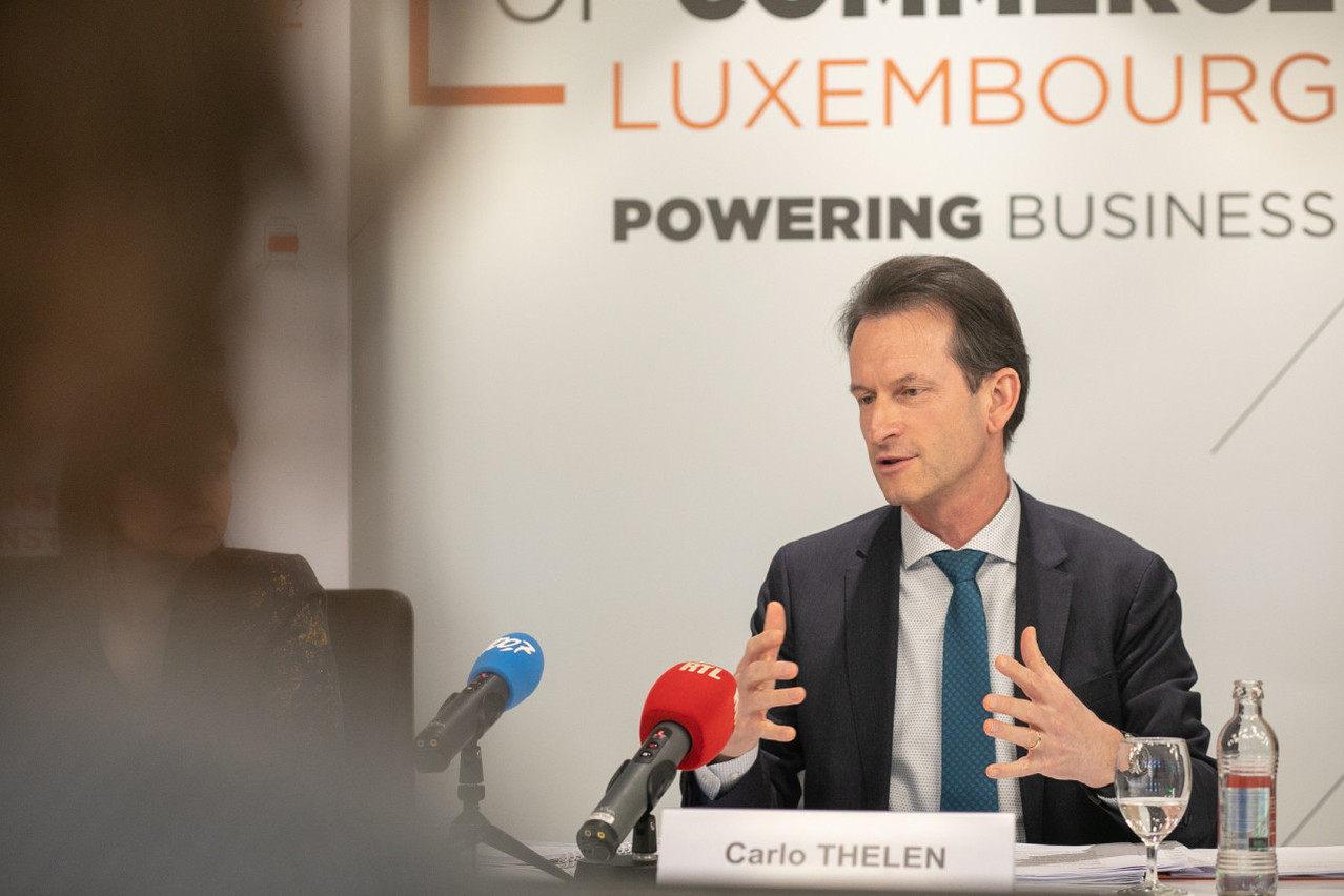 Carlo Thelen, director general of the Luxembourg Chamber of Commerce, is alarmed by the worsening profitability outlook for Luxembourg businesses. Photo: Matic Zorman/Maison Moderne