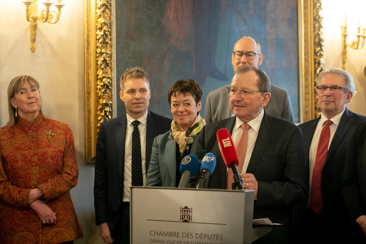 The president of the Chamber of Deputies, Fernand Etgen, held his traditional New Year's reception on Monday 9 January. Photo: Matic Zorman/Maison Moderne