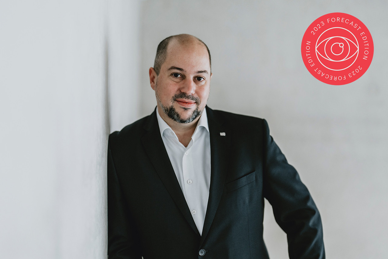 Roman Entinger, managing director at Losch Digital Lab: “I look forward to the year 2023 with confidence and excitement.” Photo: Johannes Nollmeyer