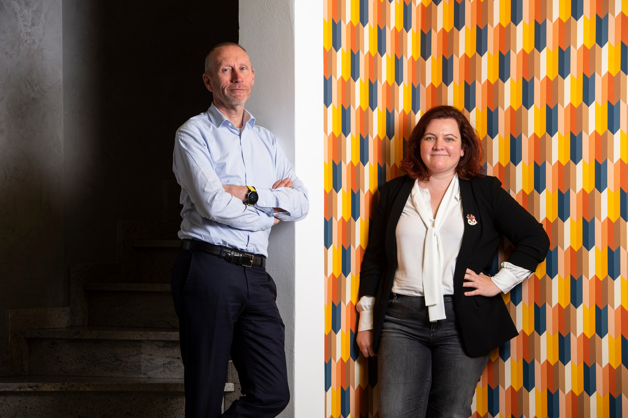 Thierry Smets cofounder, et Gaëlle Haag, CEO et cofounder de Startalers. (Photo: Anthony Dehez)