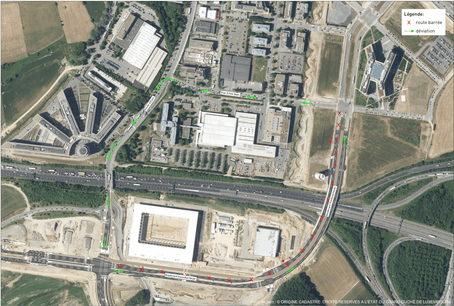 Des travaux auront lieu ce week-end sur l’autoroute A6. (Photo: gouvernement luxembourgeois)