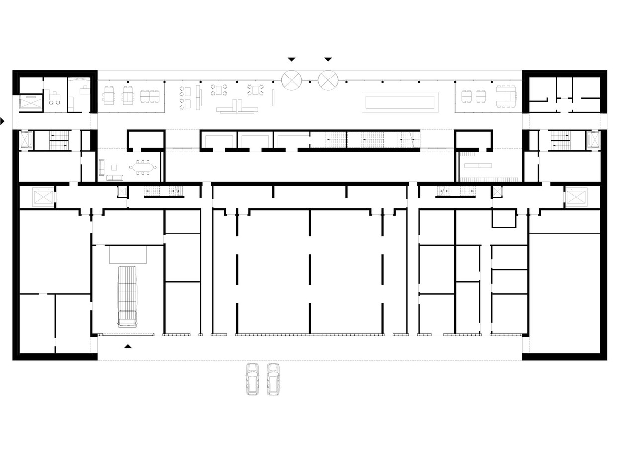 Plan de l’étage du rez-de-chaussée (Illustration : Paul Bretz Architectes)