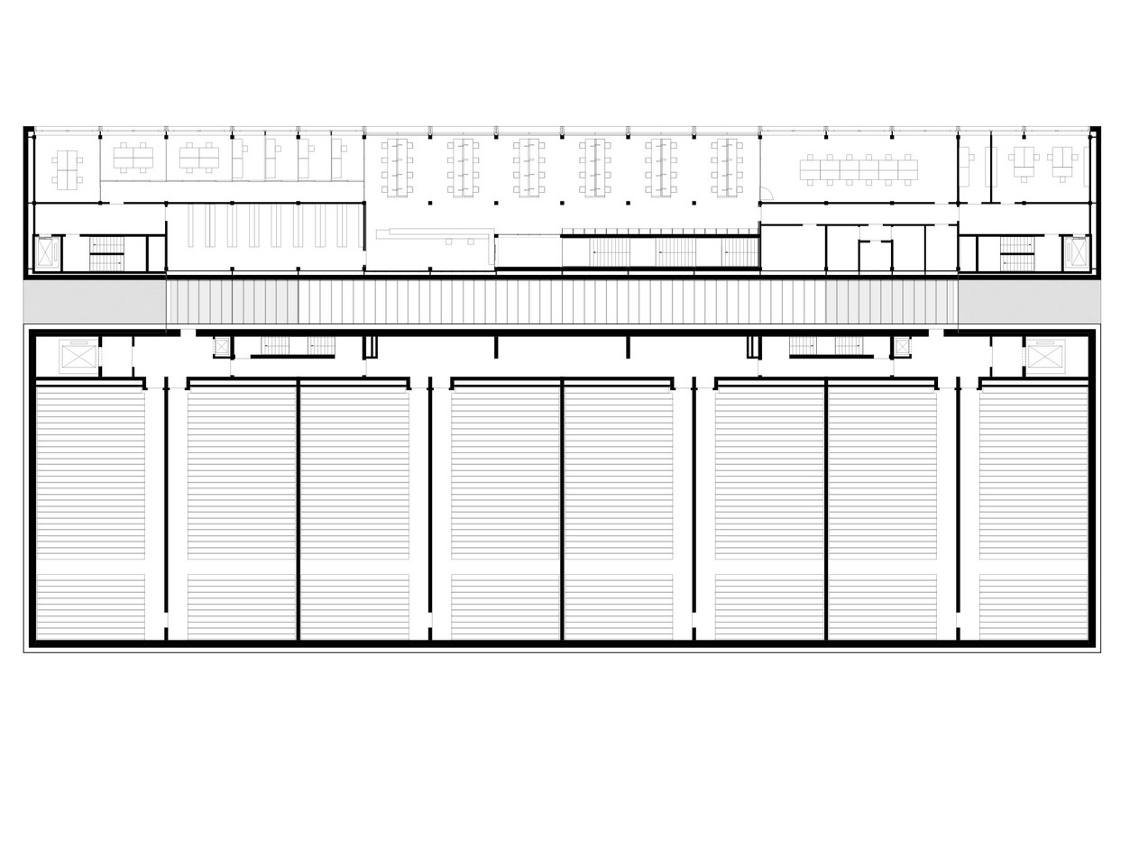 Plan du premier étage (Illustration : Paul Bretz Architectes)