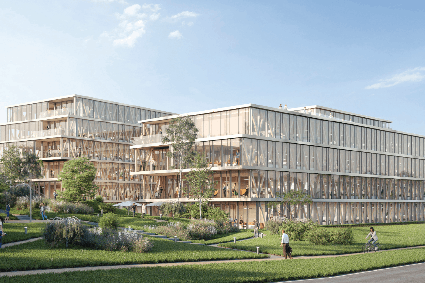 Le bâtiment Wooden sera construit avec une ossature en bois, une première au Luxembourg pour un bâtiment de cette envergure. (Illustration: Art & Build Architect)