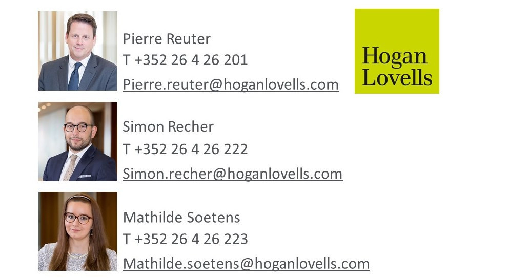Pierre Reuter, Simon Recher, Mathilde Soetens Hogan Lovells