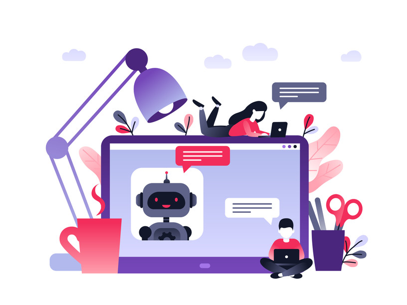   Le chatbot, un programme au service de la satisfaction client Crédit: Shutterstock