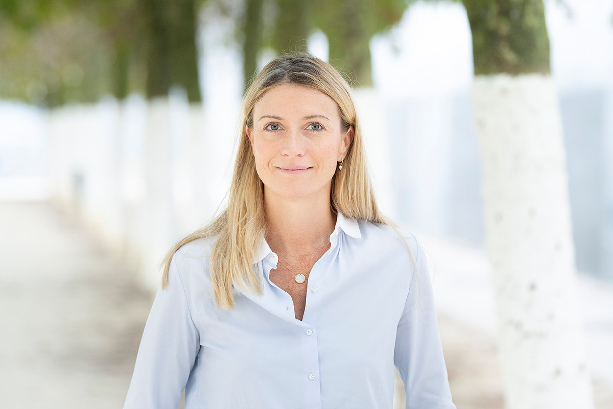 Kelly Hebert, Country Head France, BeLux chez M&G Investments. (Photo: Christophe Ketels)