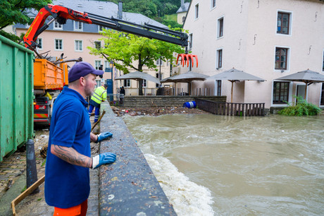 Suite aux inondations du mois de juillet, 15 entreprises ont encore fait appel au chômage partiel pour le mois d’octobre. (Photo: SIP/Jean-Christophe Verhaegen/Archives)