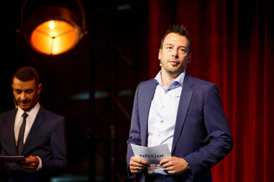 Christophe Goossens, at a Paperjam Club event in 2017, has the “entrepreneurial spirit, digital mindset and strong network will be key to enhance BCE’s market position” says RTL Group’s Elmar Heggen. Maison Moderne