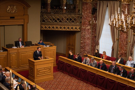Le Premier ministre s’est longuement attardé sur les enjeux climatiques mondiaux, sans pour autant annoncer de nouvelles mesures phares dans ce domaine. (Photo : Nader Ghavami)