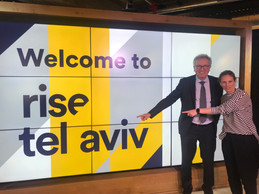 Pierre Gramegna, ministre des Finances, avec Michal Beinisch, CEO de Barclays Rise, lors d’une mission en Israël en mars 2019 pour développer des collaborations avec des fintech. ((Photo: MFIN))