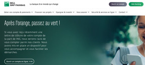 BGL BNP Paribas incite les clients à utiliser FaciliSwitch, pour transférer leurs comptes chez eux.  (Screenshot site BGL BNP Paribas)