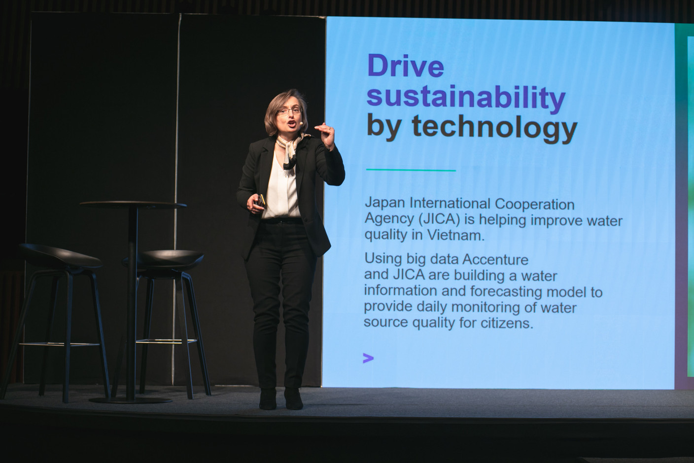 Carole Davies-Filleur, directrice durabilité et technologie chez Accenture. (Photo: Matic Zorman)