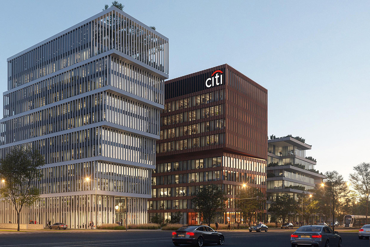 The American bank will move its teams into The Rock building, in the heart of the Cloche d’Or district, in a move scheduled for the end of 2027. (Photo: Grossfeld)