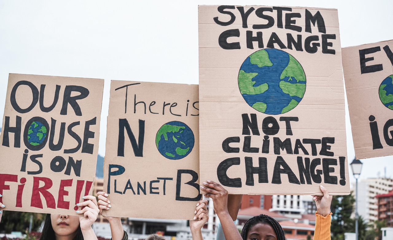 The EIB study showed that climate change awareness is ubiquitous amongst all age groups and political positions. Copyright (c) 2021 DisobeyArt/Shutterstock.  No use without permission.