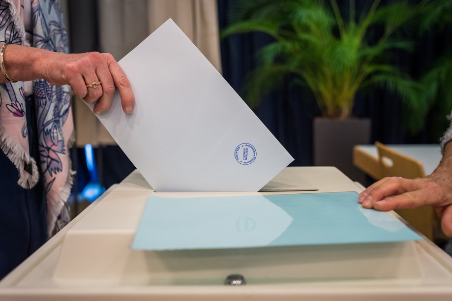 Picture of a ballot being cast in the 2018 elections Library photo: Mike Zenari