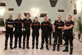 Members of the CGDIS emergency services Photo: Matic Zorman / Maison Moderne