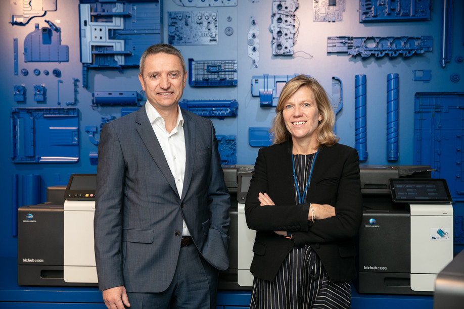 Takeover, international development but also the sports offer: general manager David Gray and partner/general manager of Marketing & Finance Laure Elsen are preparing the future of CK Group. (Photo: Romain Gamba/Maison Moderne)