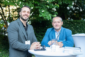 Arman Licina (Securitas) et Marc Delpierre (MentallyFit) (Photo : Léo Biewer / Maison Moderne)