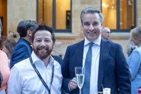 Pierre Gillet (CNFPC) et Claude Meisch (Ministère de l'Éducation nationale, de l'Enfance et de la Jeunesse) (Photo : Léo Biewer / Maison Moderne)
