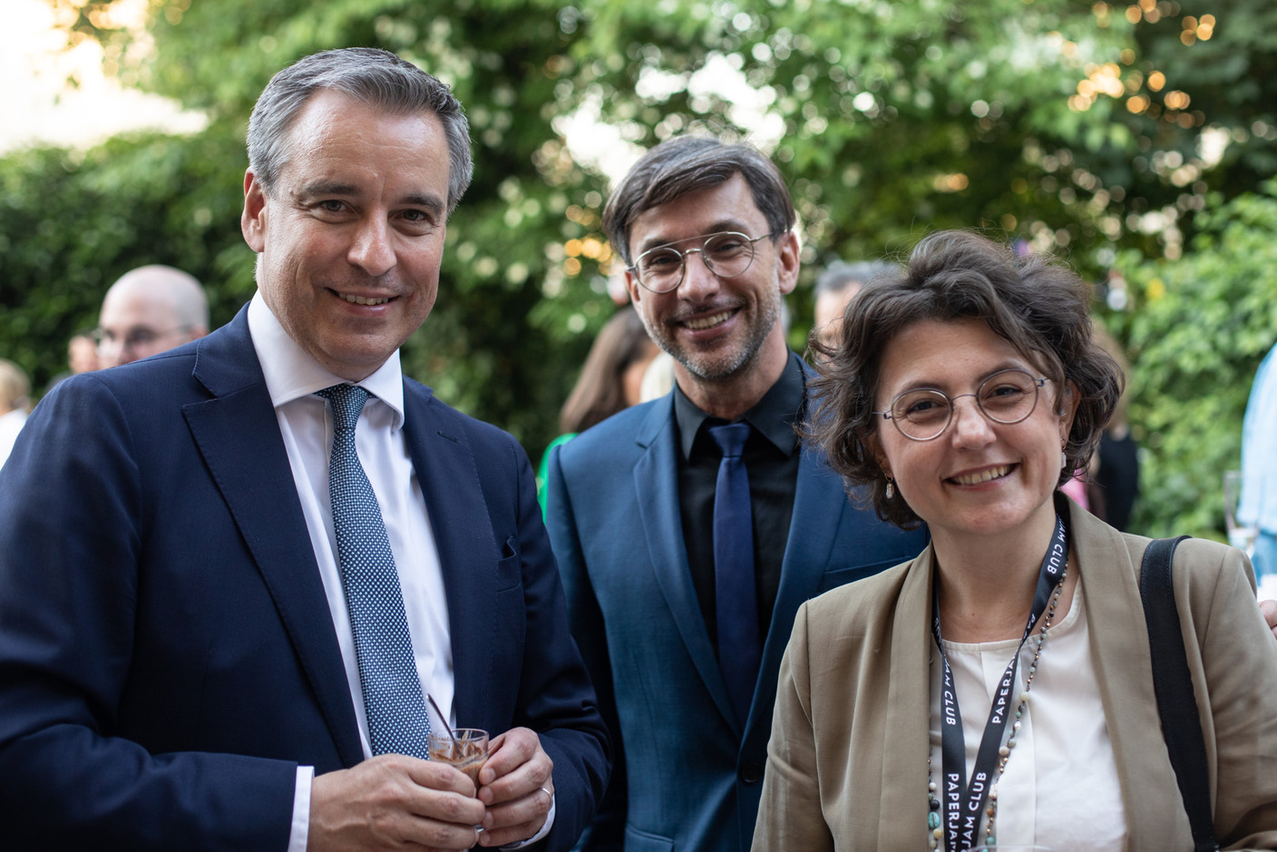 Claude Meisch (Ministère de l'Éducation nationale, de l'Enfance et de la Jeunesse), Pierre-Yves Lanneau Saint Léger (Paperjam + Delano Club) et Canan
Kocgil (Amazon) (Photo : Léo Biewer / Maison Moderne)
