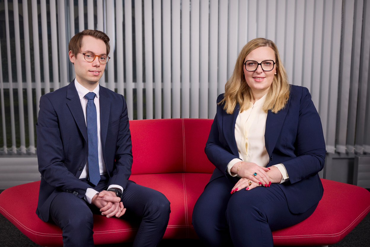 Sascha Wiemann, senior associate, and Claudia Hoffmann, partner in the investment funds department at Luther. Photo: ericdevillet.com