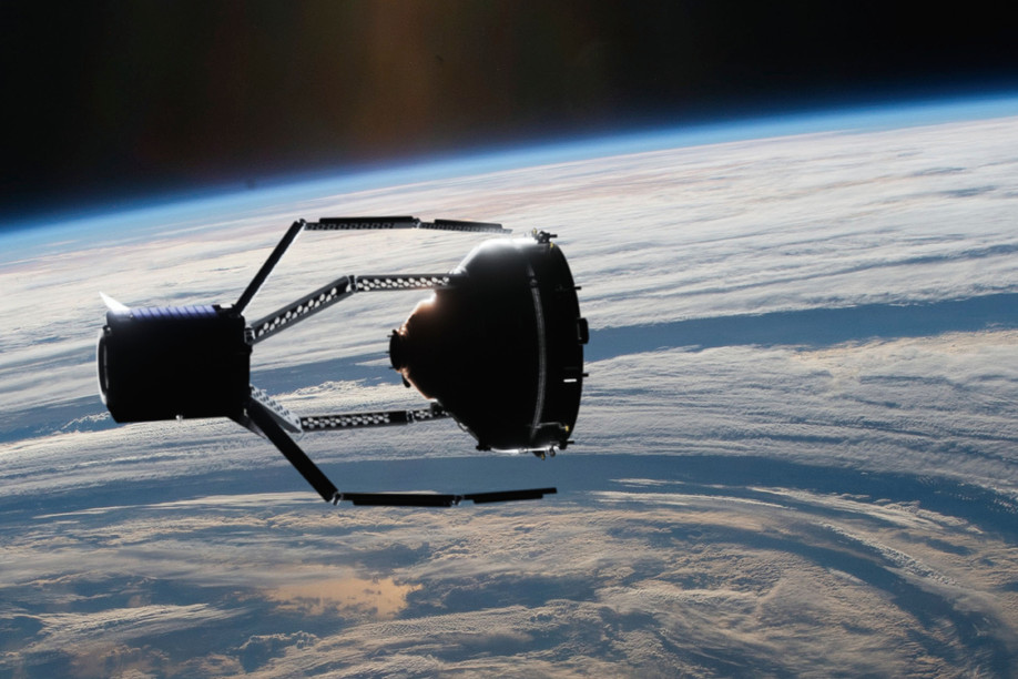The space spider will be able to catch debris. The launch of the startup’s first mission is planned for 2026. Photo: ClearSpace