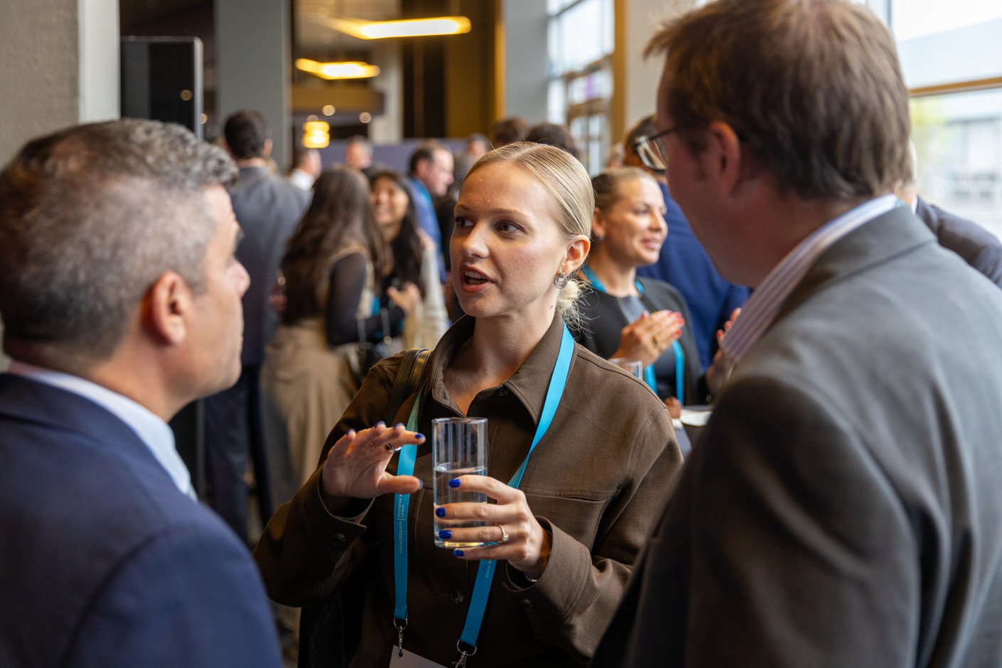 Attendees seen at the Clearstream Fund Summit on 12 October 2023 at the Kinepolis in Kirchberg. Photo: Romain Gamba/Maison Moderne