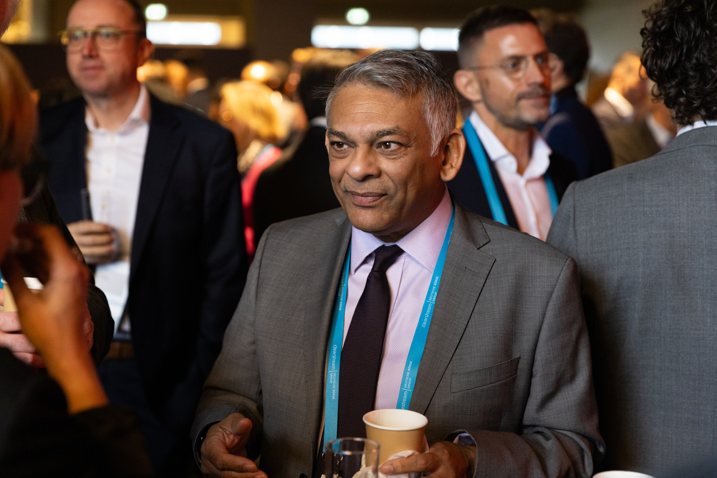 Attendees seen at the Clearstream Fund Summit on 12 October 2023 at the Kinepolis in Kirchberg. Photo: Romain Gamba/Maison Moderne