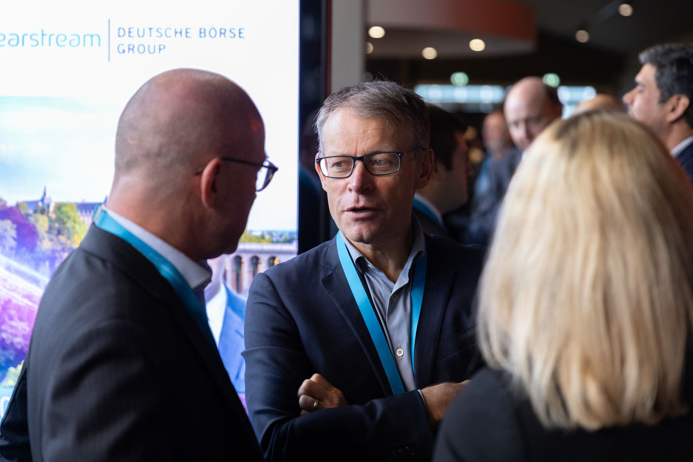Attendees seen at the Clearstream Fund Summit on 12 October 2023 at the Kinepolis in Kirchberg. Photo: Romain Gamba/Maison Moderne