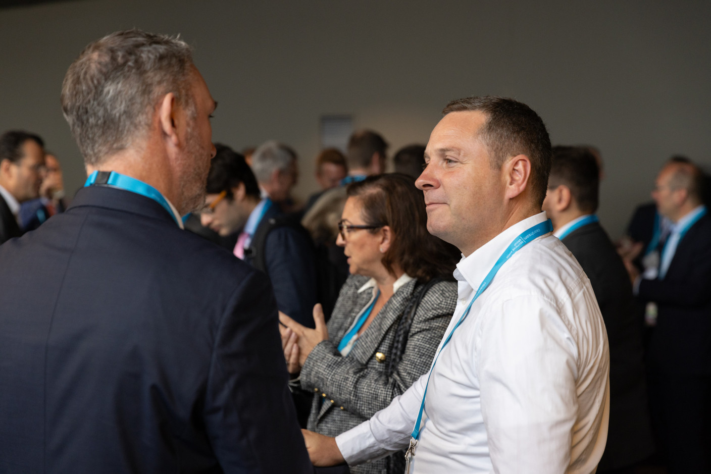 Attendees seen at the Clearstream Fund Summit on 12 October 2023 at the Kinepolis in Kirchberg. Photo: Romain Gamba/Maison Moderne
