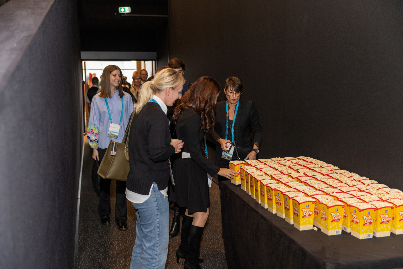 Popcorn was available for attendees during the Clearstream Fund Summit on 12 October 2023 at the Kinepolis in Kirchberg. Romain Gamba/Maison Moderne