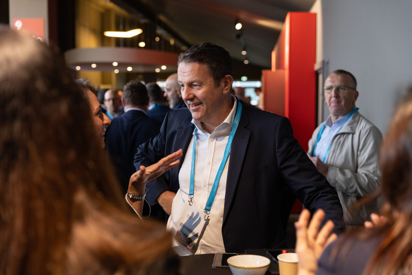 Samuel Riley (Clearstream) at the Clearstream Fund Summit on 12 October 2023 at the Kinepolis in Kirchberg. Photo: Romain Gamba/Maison Moderne