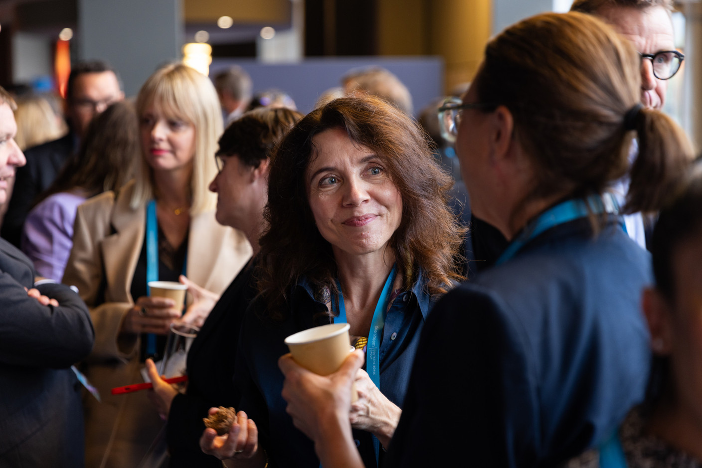 Attendees seen at the Clearstream Fund Summit on 12 October 2023 at the Kinepolis in Kirchberg. Photo: Romain Gamba/Maison Moderne