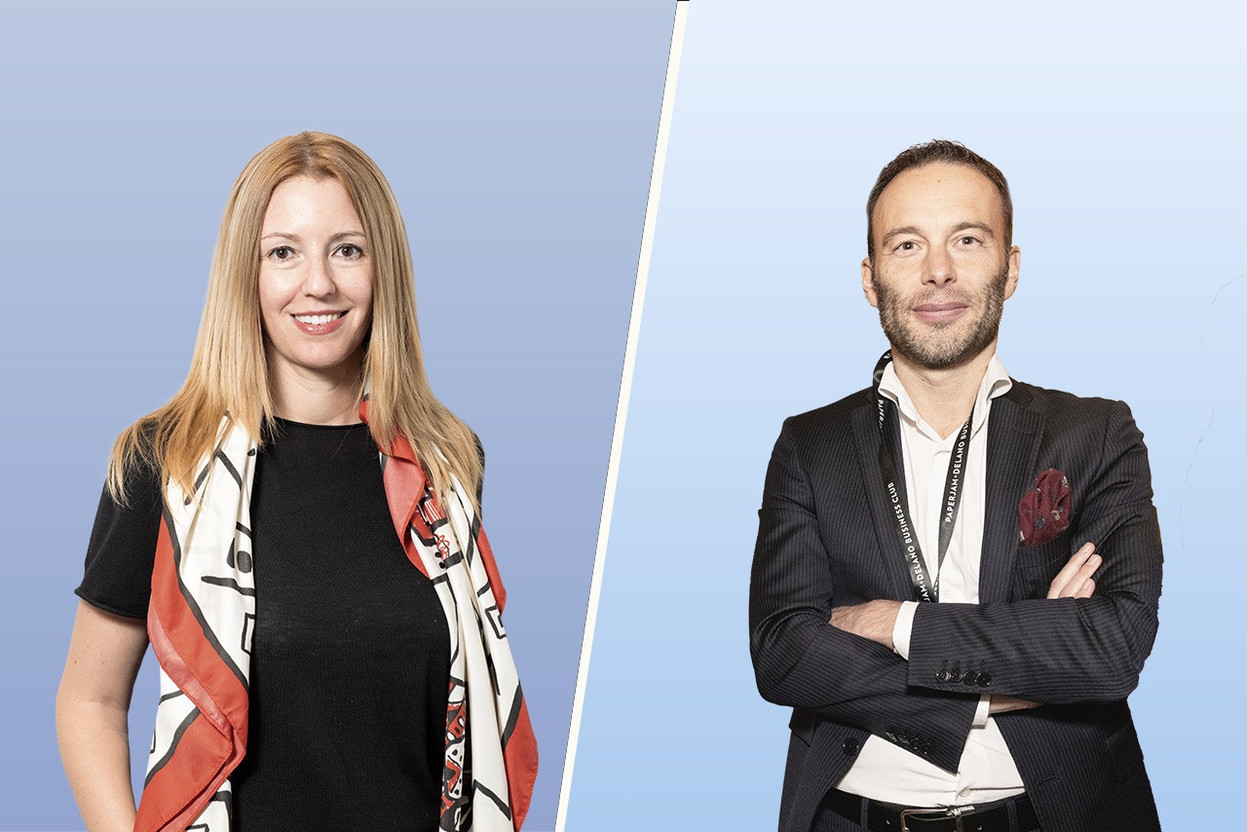 Maria Mateo Iborra from Ibisa and David De Cubber from DLA Piper. (Photos: Paperjam)