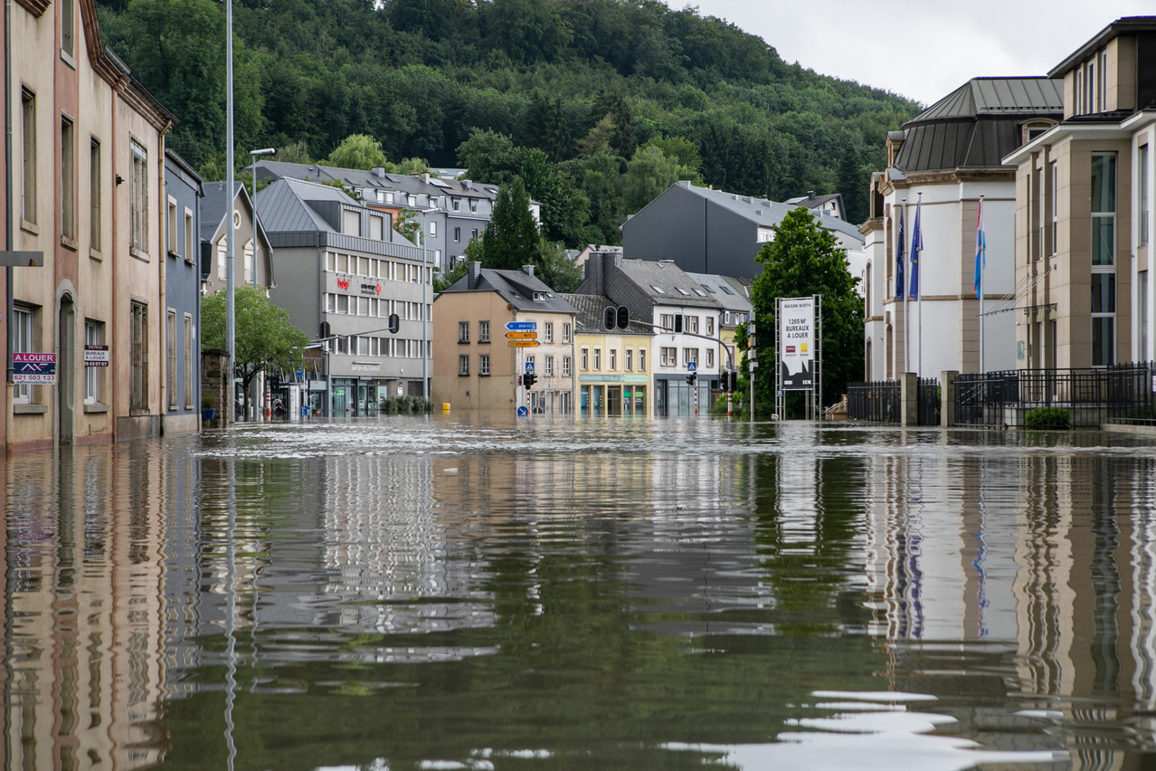 Floods like those in July in Luxembourg will become more frequent, the IPCC report warned Photo: Matic Zorman / Maison Moderne
