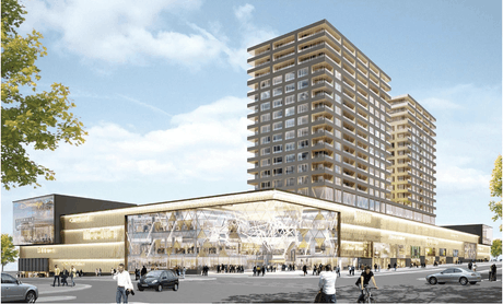Le centre commercial accueillera 140 boutiques en plus d’un nouvel Auchan. (Illustration: Cloche d’Or)