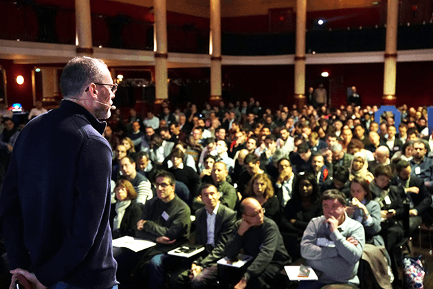 Didier Girard en pleine intervention à propos de Google Cloud Photo: SFEIR Luxembourg
