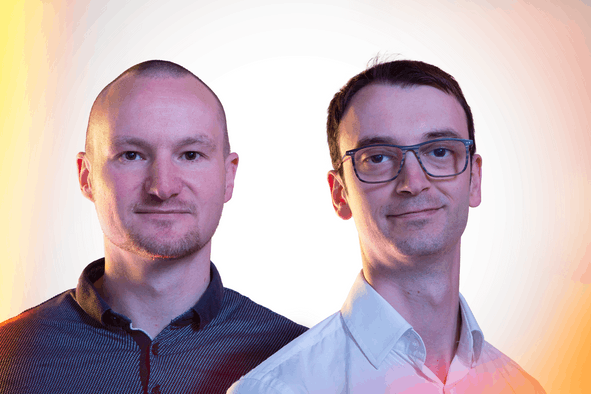 David Klancar, Managed Services Team Leader & Cloud Officer, et Rameau Mathieu, CISO & Cybersecurity Team Leader chez Telkea. (Photo: Maison Moderne)